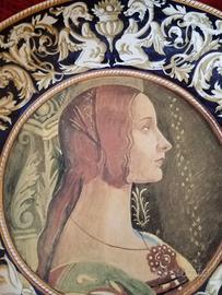 COPPIA DI PIATTI CERAMICA IMOLA  ANNI 70