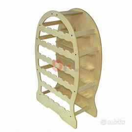 Botte Portabottiglie 33 posti Legno Chiaro