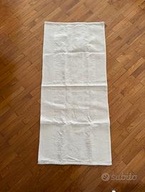 Tappeto runner sardo bianco 130x60 cm