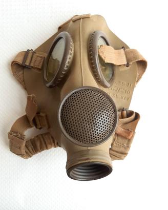 WW2 Maschera antigas Pirelli modello P35 originale