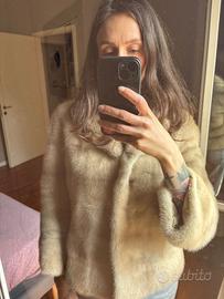 Pelliccia visone chiaro