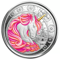 Ghana 2023 - 1 oz Ag Color - Unicorno "Jubilee"
