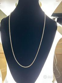 Collana Uomo in acciaio puro . Lunga 55 cm