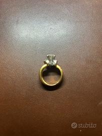 Anello solitario damiani diamante taglio brillante