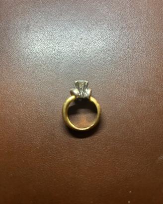 Anello solitario damiani diamante taglio brillante