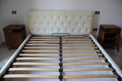 Letto contenitore matrimoniale ecopelle
