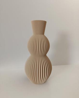 Vaso Decorativo Design Ondulato  a Coste Moderno
