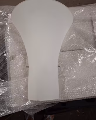 Applique da Parete Moderno Vetro Satinato da 40cm