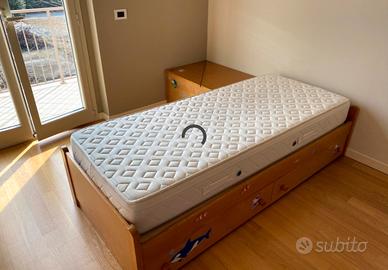 Letto con cassetti piu contenitore
