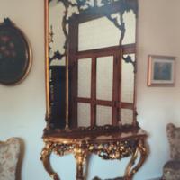Pregiata specchiera consolle 