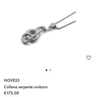 Nove25 Collana + Pendente serpente Uroboro