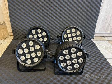 4 fari led Showtec Club PAR 12/6 RGBWAU