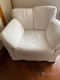 Poltrona in stoffa sfoderabile