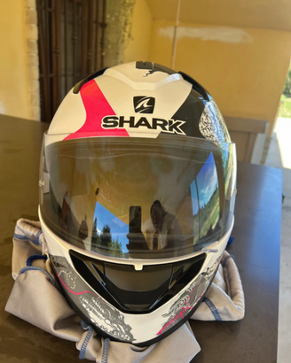 Casco integrale Shark Ridill Spring Bianco Nero Fu