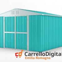 Box struttura lamiera Acciaio 327x307 azzurro