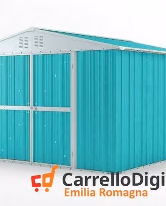 Box struttura lamiera Acciaio 327x307 azzurro