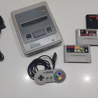 Supernintendo snes super nintendo con 3 giochi