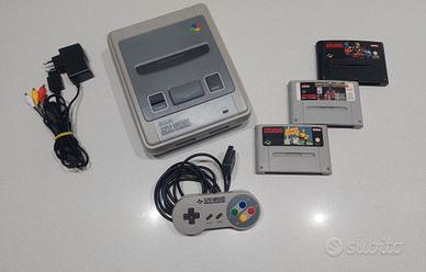 Supernintendo snes super nintendo con 3 giochi