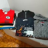 Felpe, maglioni e magliette bimbo 8/9 anni