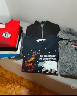Felpe, maglioni e magliette bimbo 8/9 anni