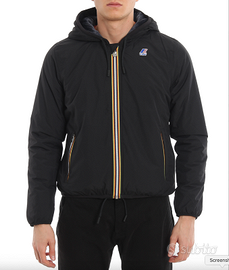 k-way Jacques Ripstop Marmotta black puffer jacket