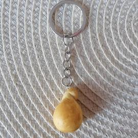 Portachiavi con provola in fimo handmade