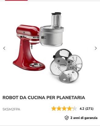Accessorio per planetaria kitechenaid