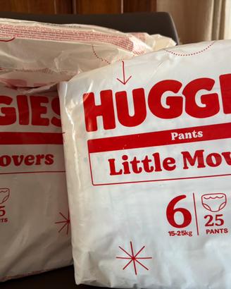 Mutandine pannolini huggies taglia 6