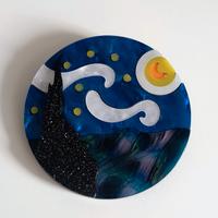 spilla elegante Notte Stellata di Van Gogh 