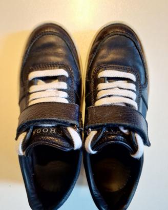 HOGAN REBEL JUNIOR size 31 pelle blue con strappo