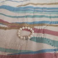 anello perle e brillantini 