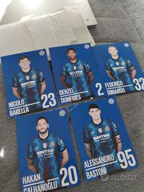 cartoline inter autografate 
