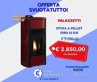 Stufa a pellet per termosifoni - PALAZZETTI 15 KW