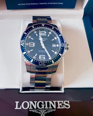 LONGINES HYDROCONQUEST 39MM BLU FULL SET GIUGNO 25