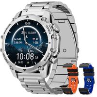 Smartwatch Uomo con Torcia, 1,52'' HD Orologio Sma