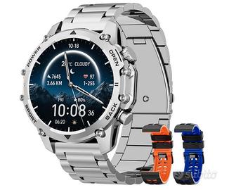 Smartwatch Uomo con Torcia, 1,52'' HD Orologio Sma