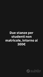 Due stanze per studenti