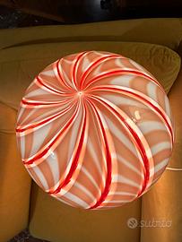 Lampadario sospensione in vetro di Murano