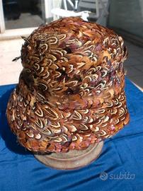 Cappello, copricapo in piume di fagiano anni '20