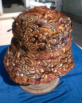 Cappello, copricapo in piume di fagiano anni '20