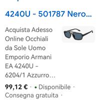 occhiali Emporio Armani 