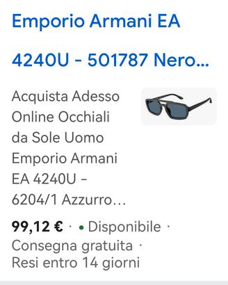 occhiali Emporio Armani 