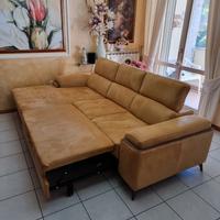 Divano con Chaise Longue e Seduta estraibile