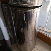 Tubo acciaio inox doppia camera isolato d. 400