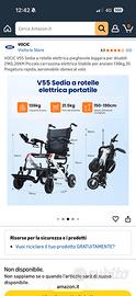 Sedia a rotelle elettrica NUOVA