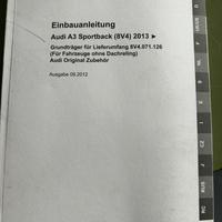 Barre porta tutto audi A3. 8V