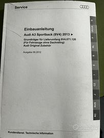 Barre porta tutto audi A3. 8V