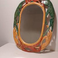 Specchio  e  lume  d'autore in ceramica