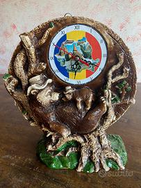 Orologio da tavolo con orso della Romania