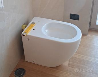 Set Sanitari Bagno WC + Bidet + Copriwc Soft Close